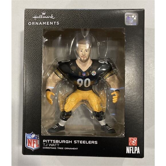 T. J. Watt Ornament Hallmark New Christmas Pittsburgh Steelers NFL - Picture 1 of 3